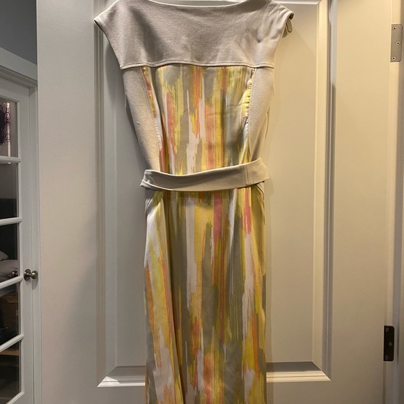 Joe Zee Beige Watercolor Sheath Dress - Picture 5 of 6